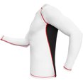 thumbnail image 2 of Meister Rush Premium Long-Sleeve Rash Guard for MMA, BJJ & Diving - White/Red, 2 of 4