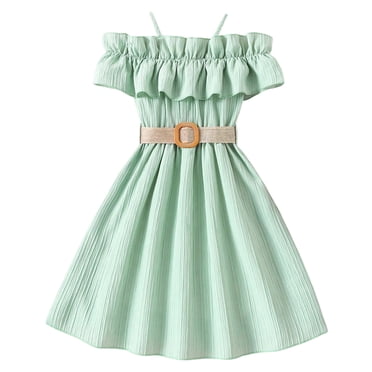 Ketyyh-chn99 Robe Fille Robes de Pâques Robes d'Été Enfants Manches Courtes Robe Décontractée Robe de Demoiselle d'Honneur Robe d'Été Rose, 8-9 Ans