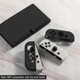 thumbnail image 4 of KOMI Switch OLED Case for Nintendo Switch OLED Model, Dockable Cover Soft TPU Protector Case for Switch OLED Grips & Console and Accessories with 2 Pcs Thumb Caps, Black, 4 of 5