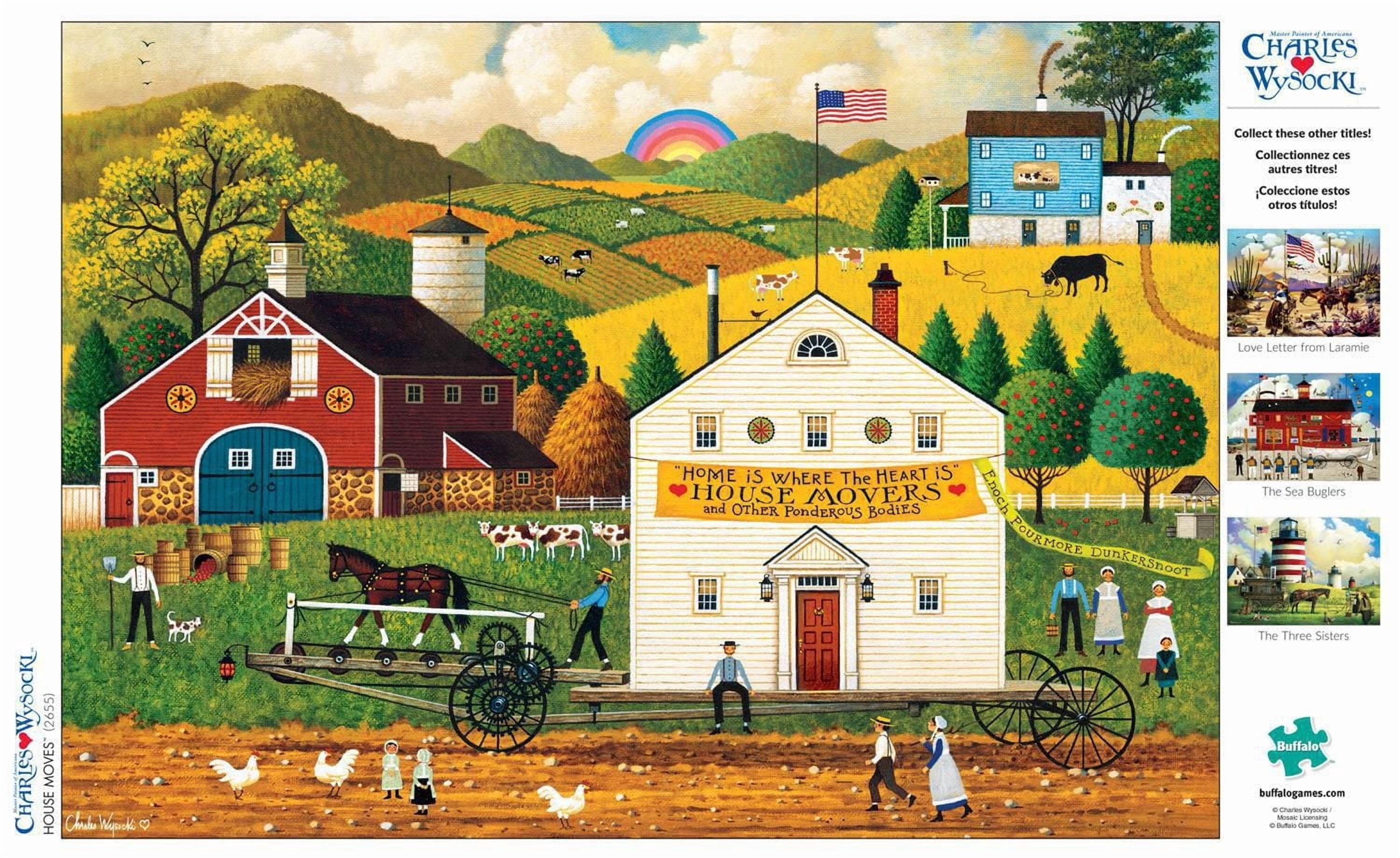 Buffalo Games - Charles Wysocki - House Movers - 300 Piece Jigsaw Puzzle