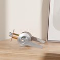 thumbnail image 5 of of Lever Keyed Entry Door Lever Handle Lock Universal Door Knob Hardware Nickel Brushed Color (MRCA), 5 of 5