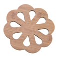 thumbnail image 2 of pitrice Hollow Cartoon Design Cup Mug Hot Pot Table Wooden Pad Heat Insulation Desk Mat Non-slip Plate, 2 of 7