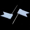 thumbnail image 4 of 100 Flag Shape Map Pins Cork Notice Board Drawing Pins Push Pin White, 4 of 8