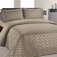 thumbnail image 1 of Beverly Hills Chevron Collection 1800 Series Ultra Soft Wrinkle Resistant Solid Color Sheet Set (Full, Taupe), 1 of 1