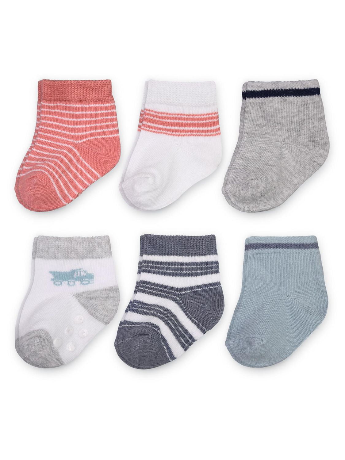 Carter's Child of Mine Boys 6pk Construction Socks