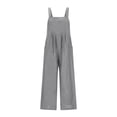 thumbnail image 4 of MIASHUI Girls Sleeveless Casual Jumpsuit Rompers Straight Wide Leg Pants Outfits,Grey,13-14 Years, 4 of 7