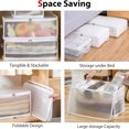 thumbnail image 4 of Graflsoa Foldable Translucent Storage Box for Clothes, Toys, and Bedding - 6.7L Capacity, White, 30x15x15cm, Space-Saving Design, 4 of 6