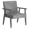 thumbnail image 1 of Mid-Century Modern Fabric Accent Chair in Beige, 1 of 7