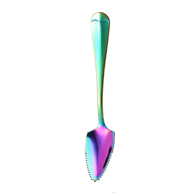 Stainless Steel Serrated Fruit Spoon Baby Food Masher Puree Tool Durable Tableware for Toddlers Maternity