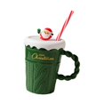 thumbnail image 2 of Elodie Christmas Ceramic Mug Creative Breakfast Mug Water Cup Beverage Drinking Mug Green, 2 of 8
