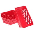 thumbnail image 1 of HLONK Panier de Rangement en Plastique pour Pièces de Monnaie Panier de Bureau Décoratif Boîte de Rangement pour Objets Divers (Rouge), 1 of 6