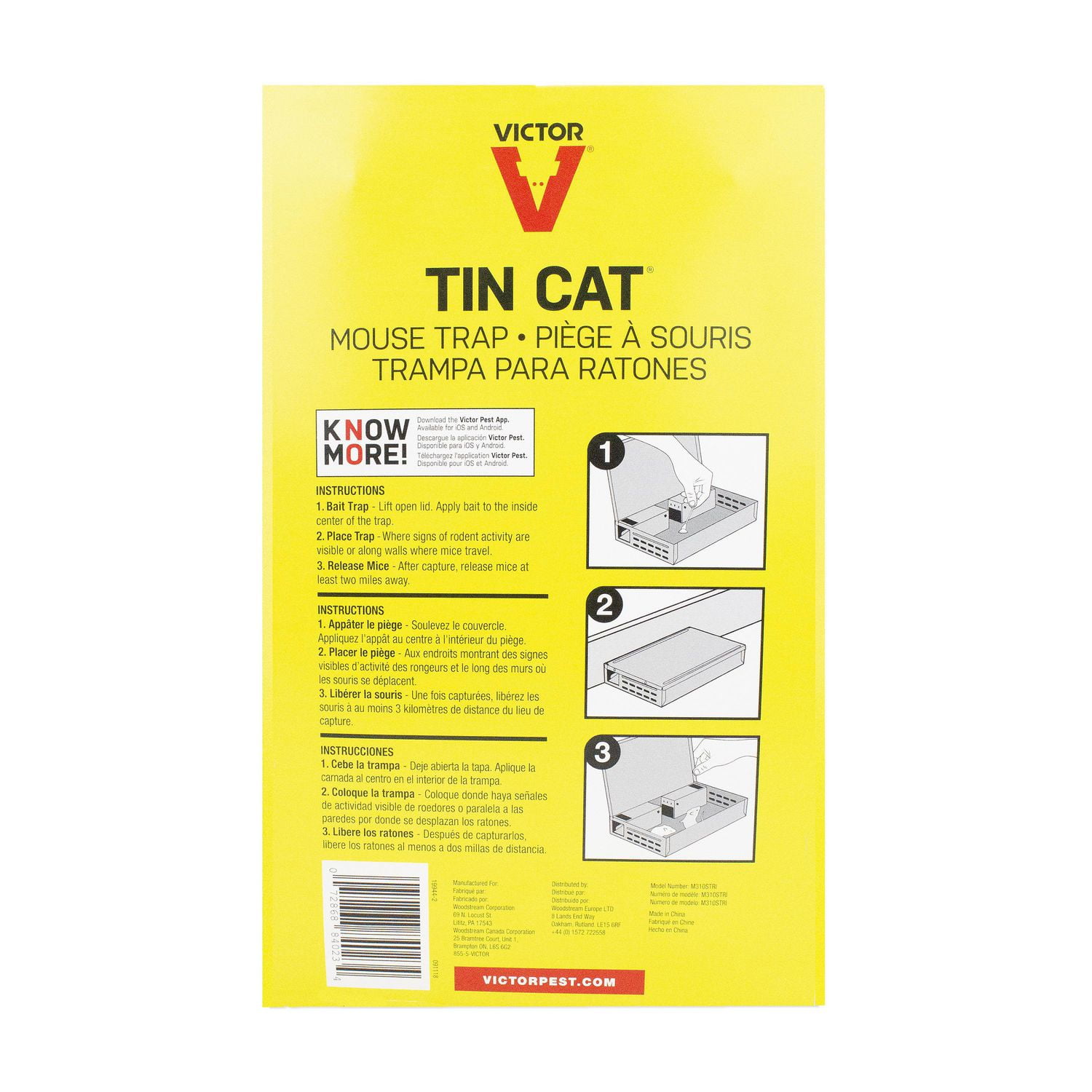 Piège à souris Victor TIN CAT Live Catch