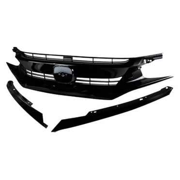 Spec-D Tuning HG-CV16B-BN Grille en Maille Style Noir Lustré pour Honda Civic 2016-2018