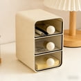 thumbnail image 1 of Yunuuuoa Clear Plastic Desktop Drawer Organizer Storage for Office Home Desk Stationery Supplies with Stackable Design and Smooth Pull Out Drawers for Vanity Table Dormitory Study Desk Accessories, 1 of 6