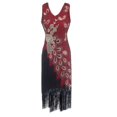 thumbnail image 1 of SMihono Robe d'Été pour Femmes Grande Taille Grande Taille Vintage Années 1920 à Franges Great Gatsby Robe de Soirée Cocktail, 1 of 4