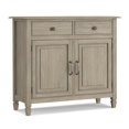 thumbnail image 1 of Connaught Armoire de Rangement d'Entrée Traditionnelle en Bois de 40 Pouces de Large, Gris Vieilli, 1 of 8