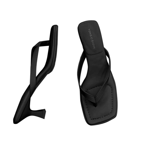 Women's Sandals French Style Strappy Heeled Sandals Comfortable Minimalist Thong Sandals Elegant High Heels For Summer Outfits Outdoor Wear