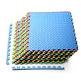 thumbnail image 1 of Costway 12PCS Kid’s Puzzle Exercise Play Mat w/EVA Foam Interlocking Tiles (25''x25''), 1 of 10