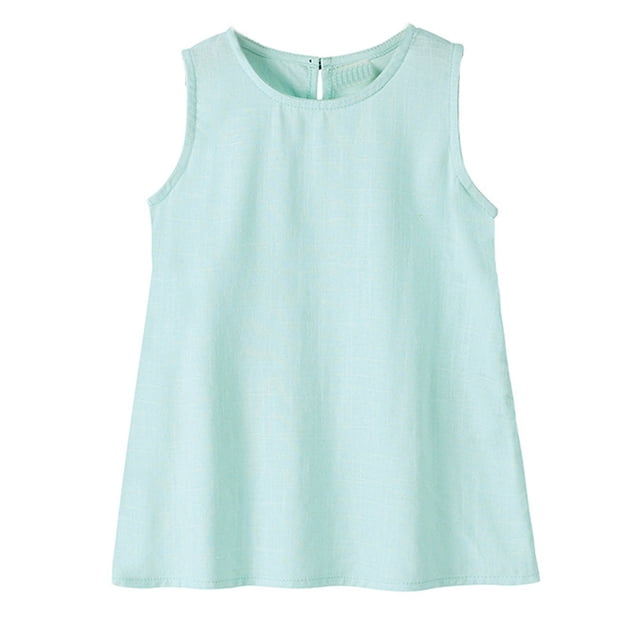 Robe Princesse Sans Manches pour Filles Bébé Printemps Été