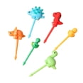 thumbnail image 2 of Fruit Fork Plastic Lunch Box Decoration Pick Cake Snack Fruit Pick Platter Fruit Fork Set Lunch Box Decoration, 2 of 9