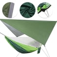 thumbnail image 4 of Hammock, Compact Hanging Hammock, Windproof Canopy For Courtyard Picnic Outdoor Garden, 4 of 8