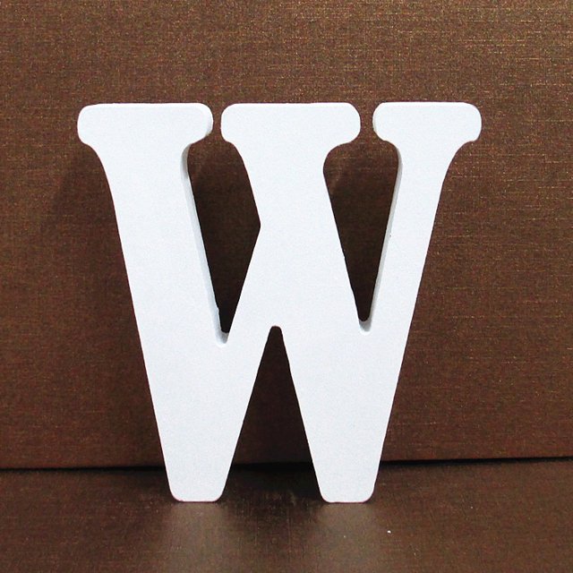 Agiferg Wood Wooden Letters White Alphabet Wedding Birthday Party Home Decorations W
