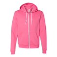thumbnail image 1 of American Apparel Flex Fleece Unisex Full-Zip Hoodie, XS, Deep Pink, 1 of 2