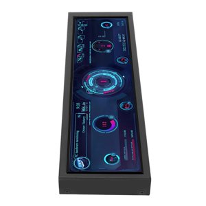 PC Affichage du panneau de détection, 8.8in IPS 360 Degré Rotation Ordinateur Temp moniteur Luminosité réglable pour le bureau