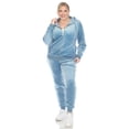 thumbnail image 1 of White Mark Ensemble de Survêtement en Velours pour Femmes, 2 Pcs, 1 of 6