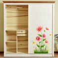 thumbnail image 2 of Ramiter Autocollant Mural Fleurs Roses Feuilles Vertes Autocollants Muraux Imperméable Autocollant Mural Vignes Florales Autocollants Muraux Pelables Autocollants Muraux Papillons pour Chambre de Bébé Chambre, 2 of 5
