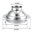 thumbnail image 1 of Hotte d'Évacuation Sphérique Réglable pour Sortie de Ventilation de Cuisine 110mm 160mm 200mm, 1 of 3
