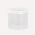 thumbnail image 2 of Yhmxh Bathroom Organizers and Storage,Round Plastic Box Transparent Round Box Organizer Air Puff Box Cotton Swab Toothpick Tool Box Coffee Cup Small Round Bucket Plastic Storage Box, 2 of 6