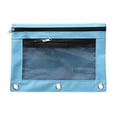 thumbnail image 1 of Dvkptbk Pencil Pouch 3 Ring, Zipper Pencil Pouch Case Binder Cosmetic Bag Sky Blue, 1 of 3