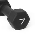 thumbnail image 3 of CAP Barbell, Black Neoprene Dumbbell, 7lb, Single, 3 of 5