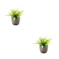 thumbnail image 2 of Decodeary Green Eco-friendly Artificial Money Tree In Pot Long-lasting Durability Realistic Appearance white rose 2Set, 2 of 6