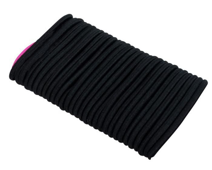 Goody Ouchless Black Hair Elastics - No Metal Gentle Hair Ties - 30 Ct