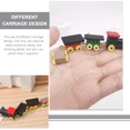 thumbnail image 3 of SEWACC Ensemble de 3 Pcs de Mini Trains en Bois Décorations pour l'Action de Grâce avec Couleur Rouge, 3 of 7