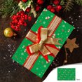 thumbnail image 1 of CaiYueKe Vintage Style Christmas Wrapping Paper Set 5-Piece Holiday Gift Wrap Kraft Paper with Santa Snowflake Reindeer Patterns Festive Decorative Paper for Present Wrapping, 1 of 7