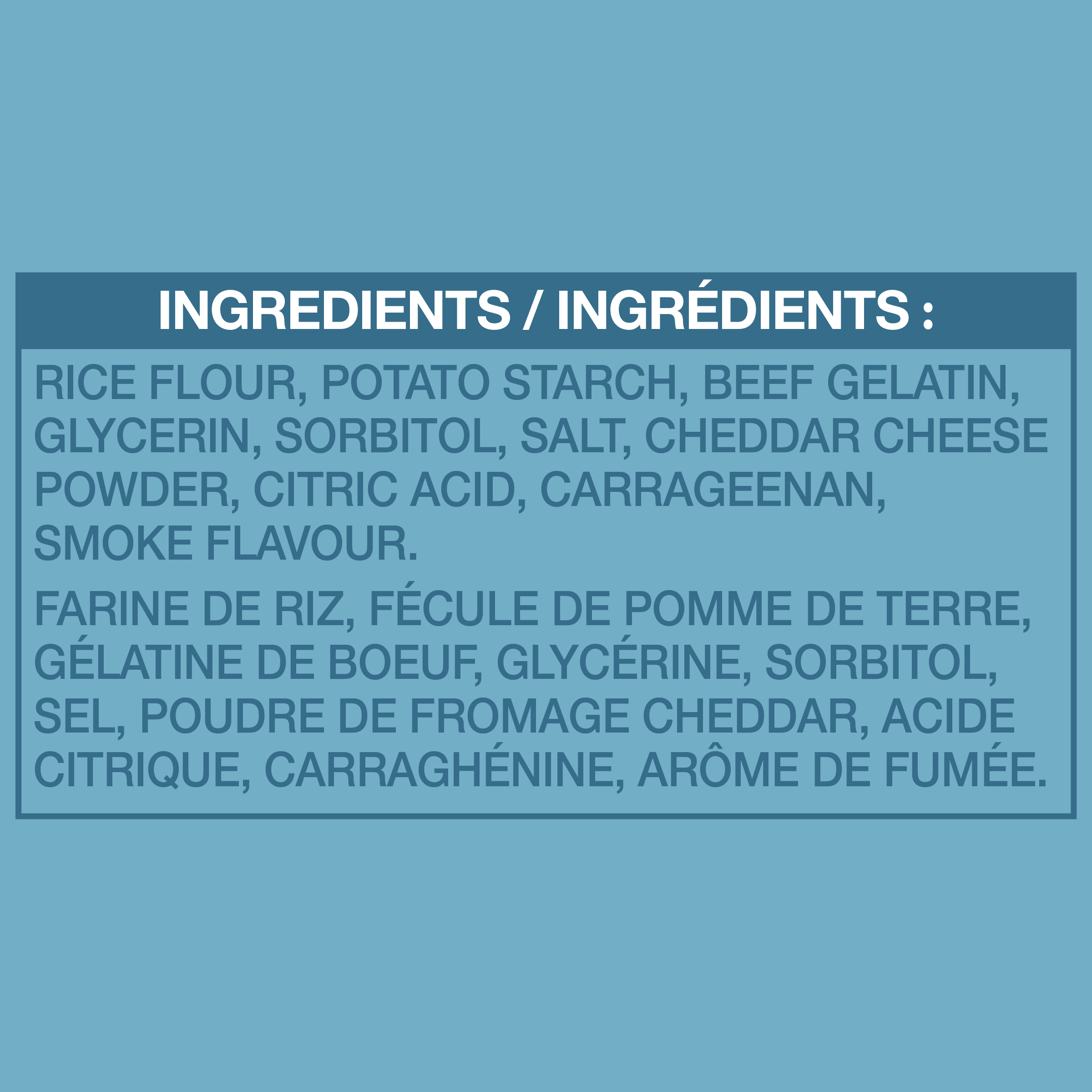 Bâtonnets sans peau saveur fromage Ol’ Roy