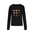 thumbnail image 4 of Aboser Chandails Molletonnés à Enfiler pour Femmes de la Saint-Valentin, Chandails à Imprimé de Cœur, Hauts Chandail, Manches Longues, Col Rond, Chemises, Blouse Ample Mode, Chandail Molletonné pour Adolescentes, 4 of 6