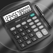 EGNMCR Cleaning Supplies, Sweeping Calculators, Standard Functional Desktop Calculators And Two AAA Battery Power Electronic Office Calculator With 12-Digit Large Display portable calculator