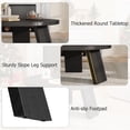 thumbnail image 3 of EDTara Table Basse Circulaire pour Salon, 33,5 Pouces Design Moderne avec Support Robuste à Trois Pieds, Facile à Assembler, 3 of 7
