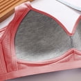 thumbnail image 4 of DPTALR Woman's Embroidered Glossy Comfortable Breathable Bra Underwear No Rims, 4 of 8