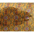 thumbnail image 4 of oneOone Viscose Chiffon Fabric Leaves & Floral Block Print Sewing Fabric BTY 42 Inch Wide, 4 of 4