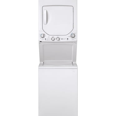 GE 24" Unitized Spacemaker Washer and Electric Dryer White - GUD24ESMMWW