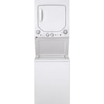 GE 24" Unitized Spacemaker Washer and Electric Dryer White - GUD24ESMMWW