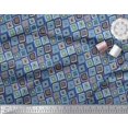 thumbnail image 2 of Soimoi Cotton Cambric Fabric Square Geometric Print Sewing Fabric Yard 42 Inch Wide, 2 of 3
