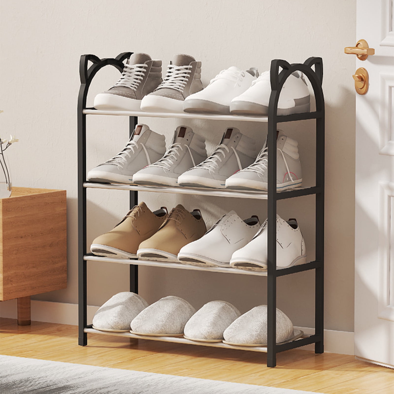 TIMIFIS Shoe Rack Four Ears Shoe Rack Home Multilayer Storage Rack Student Dormitory Shoe Rack Household Shoe Cabinet New Home Essentials