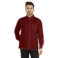 thumbnail image 1 of Bestman Solid Button Down Shirt For Men Long Sleeve With Patch Pocket Formal Business Wear, 1 of 7