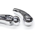thumbnail image 2 of Krator Custom Chrome Motorcycle 1" Handlebar 4.5" Risers Compatible with Yamaha V-Star Vstar V Star XVS 1100 Custom, 2 of 4